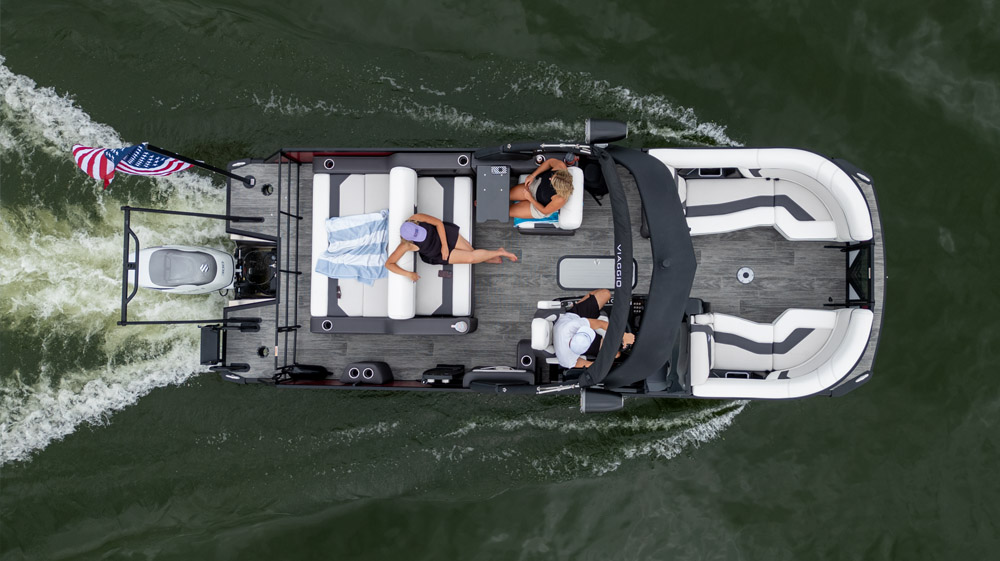 Friends on a boat